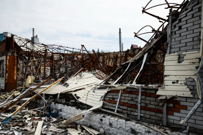 Destroyed house