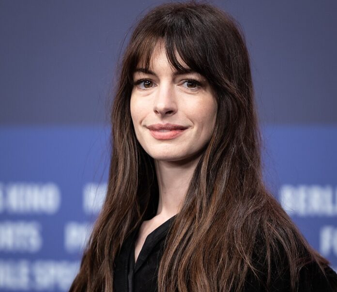Anne Hathaway Wears Cerulean Again as Devil Wears Prada 2